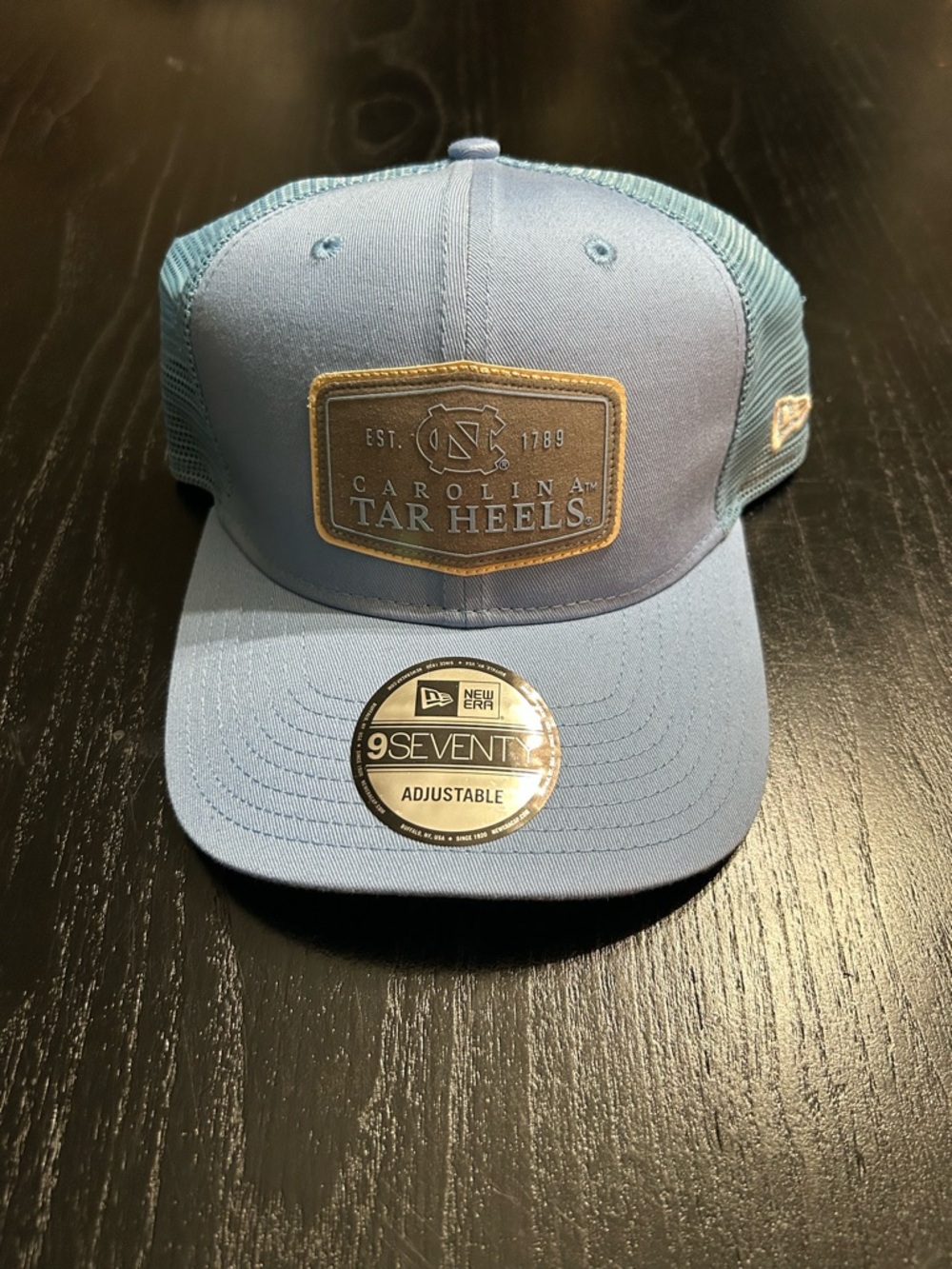 New Era Carolina Tar Heels Light Blue Mesh Back Adjustable Hat